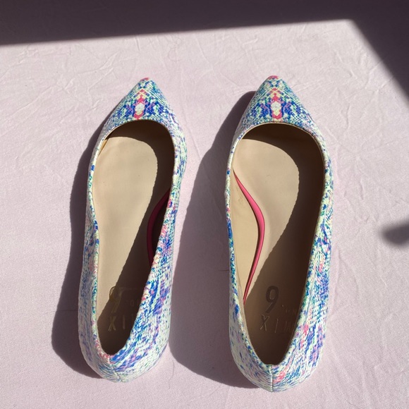 Mix No. 6 snakeskin multicolor flats - Picture 4 of 4